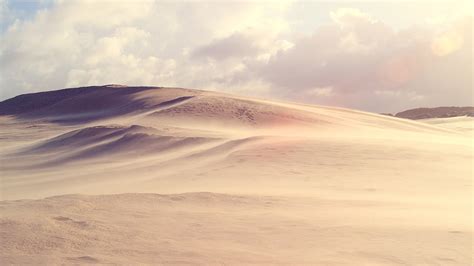 Desert Dune Clouds Sand Landscape Wallpapers Hd Desktop And