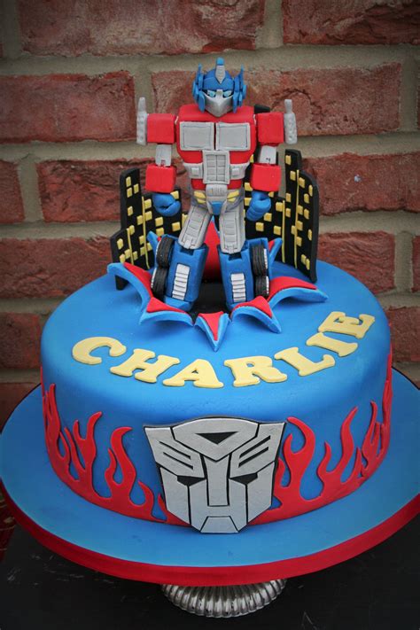 Transformers Cake Optimus Prime Cake Birthday