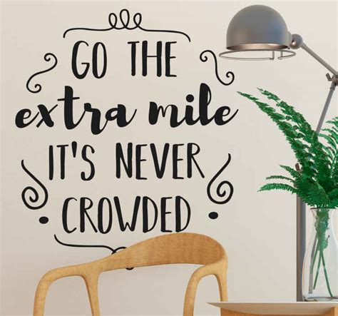 Go The Extra Mile Inspirational Quote Stickers Tenstickers