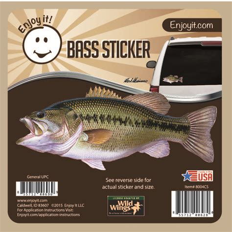 Largemouth Bass Full Color Car Sticker Enjoy It