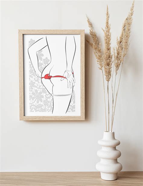 Hand Drawn Color Printable Nude Art Color Nude Poster With Etsy