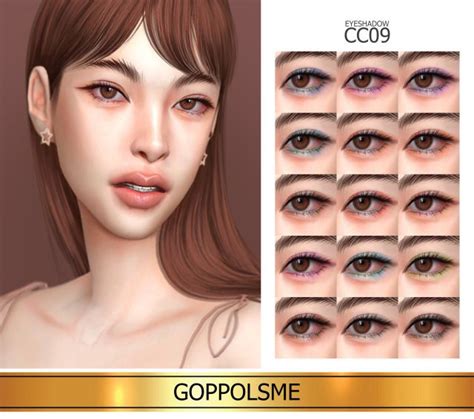 Goppols Me Sims 4 Gold Eyeshadow Sims