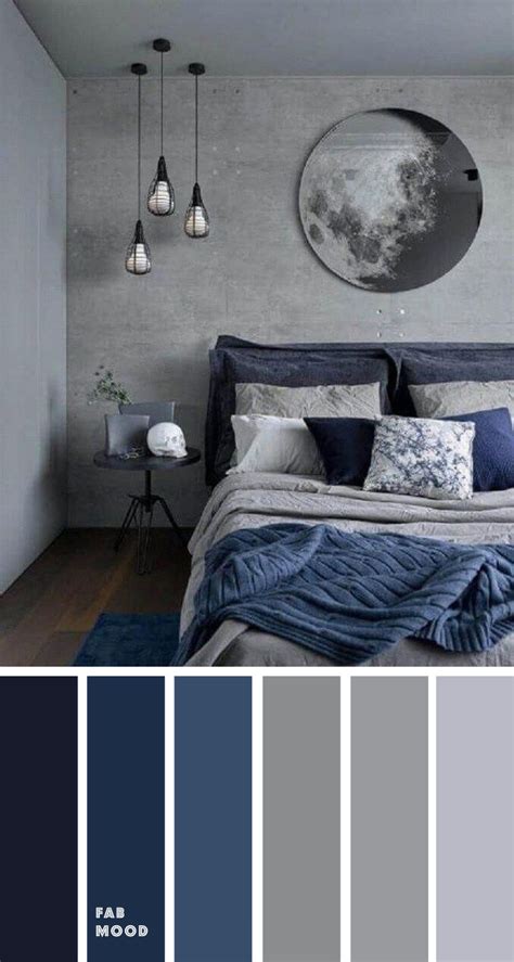 Blue And Grey Bedroom Color Palette