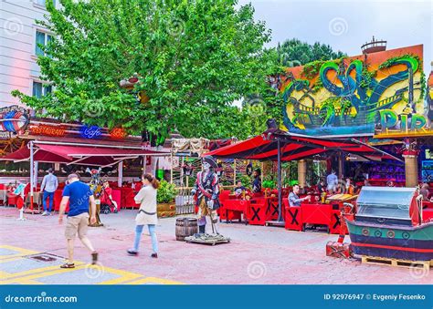 Cafes In City Center Of Kemer Editorial Photography Image Of Kemer Munir 92976947