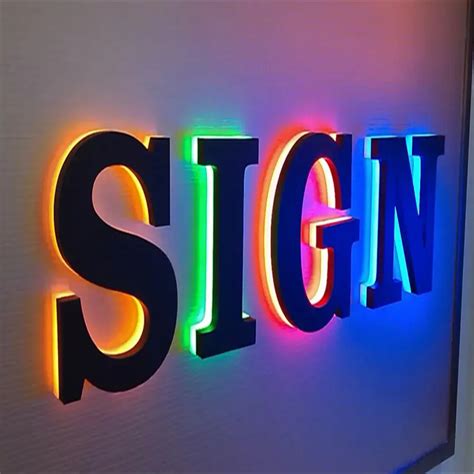 Factory Outlet Stainless Steel Backlit Channel Letters Led Backlit