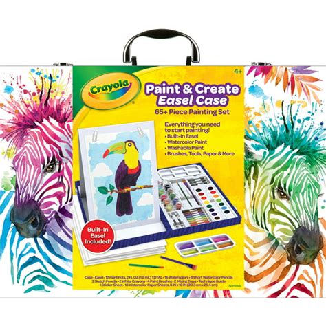 Crayola Paint And Create Easel Art Case Painting Supplies For Kids