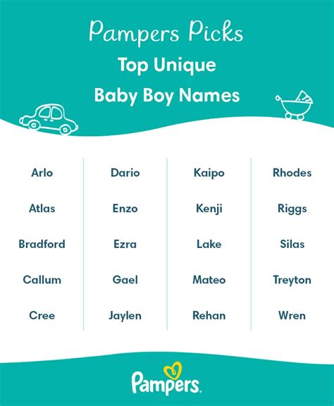 70 Unique Rare And Unusual Baby Boy Names Pampers Ca