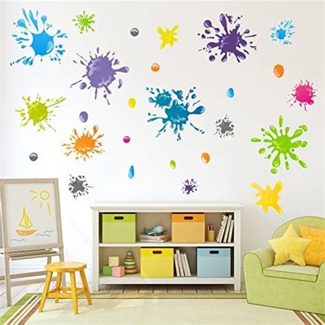 Amazon Com Mozamy Creative Paint Wall Decal Count Splatter
