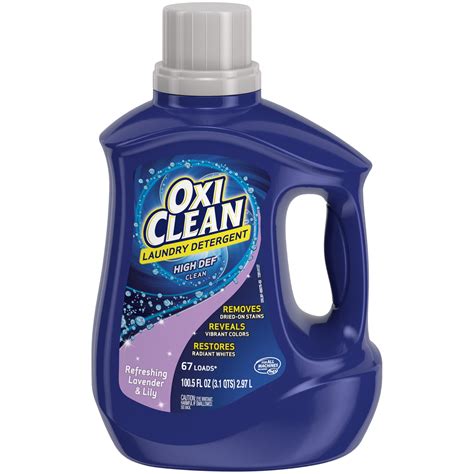 Oxiclean Liquid Laundry Detergent Refreshing Lavender And Lily Scent