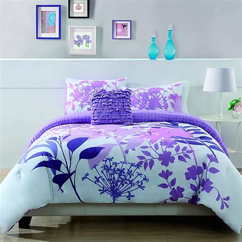 Lavender Shadow Botanical Comforter Set Bed Bath And Beyond