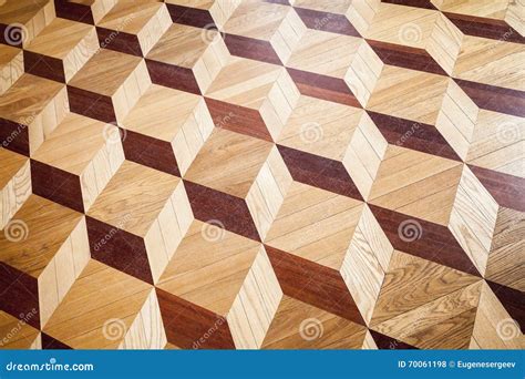 Classical Wooden Parquet Pattern With Cubes Shape Stock Photo Image