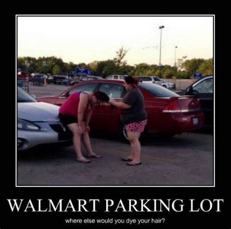 WALMART PARKING LOT WHERE ELSE WOULD YOU DYE YOUR HAIR Haha Funny Funny Pictures Funny