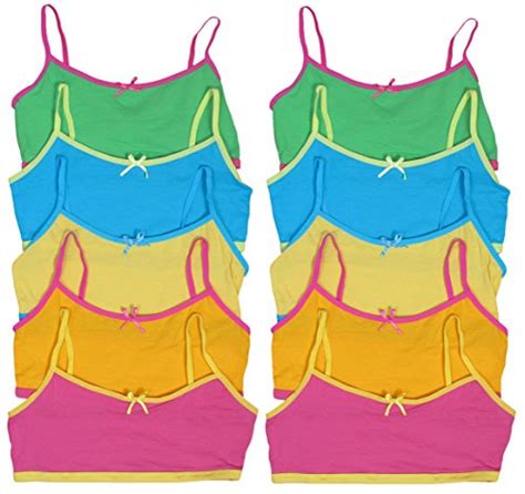 Buy Sweet And Sassy Girls 10 Pack Cotton And Spandex Crop Training Bra Online At Desertcartuae