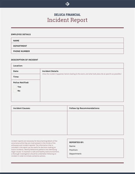 Workplace Injury Report Form Template Example Incident Qld Inside