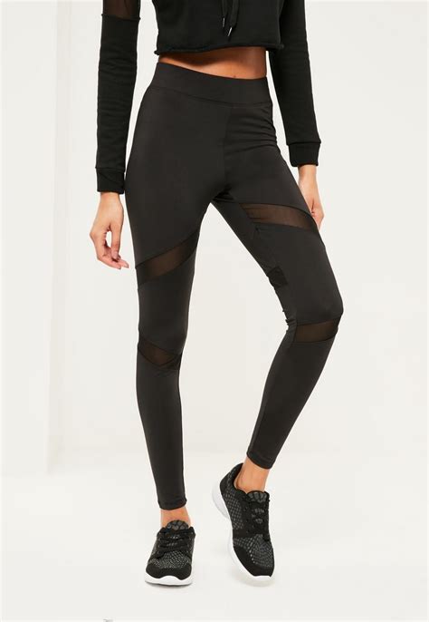 Missguided ACTIVE MESH PANEL GYM LEGGINGS Gym Wear For Women