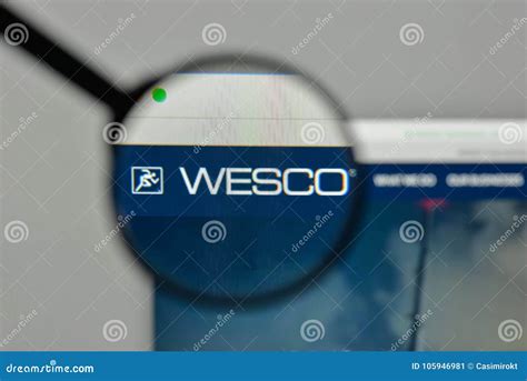 Milan Italy November 1 2017 Wesco International Logo On Th