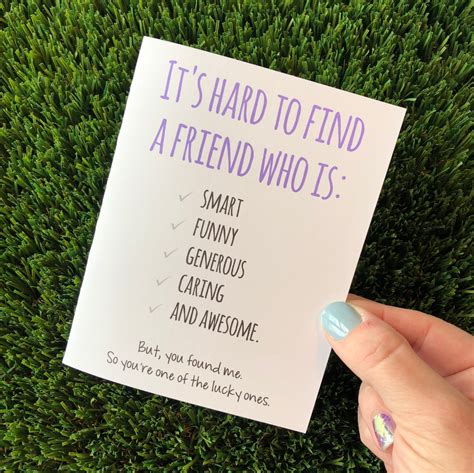 Funny Friendship Card For Best Friend Funny Card Sarcastic Etsy Artofit