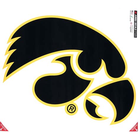 Iowa Hawkeyes 22 X 25 Jumbo Decal