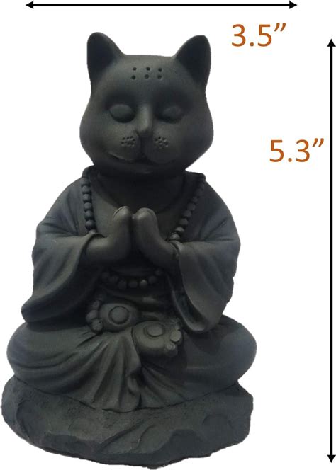 Buy Buddha Cat Statue In Meditating Pose For Zen Kitty Memorial Or