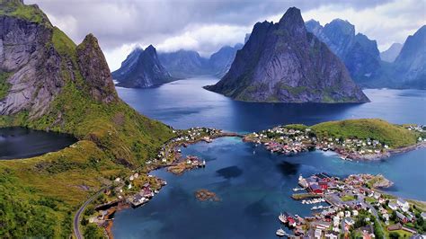 Nature Of Lofoten Beauty And Piece Wallpaper Backiee