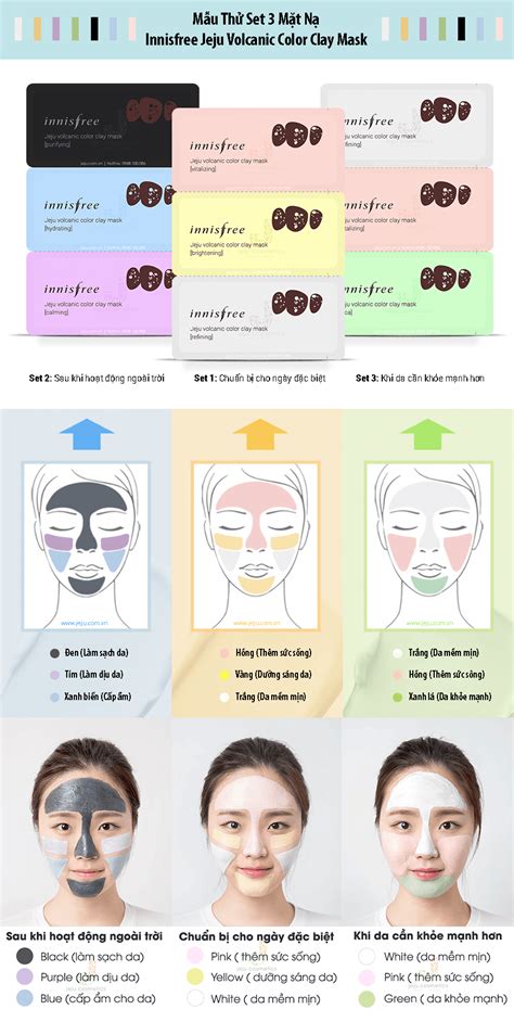 Ruchi's gifted innisfree color clay masks are volcanic mask packs with 7 colors and 7 functions to combat different skin concerns at one time! Mẫu Thử Set 3 Mặt Nạ Innisfree Jeju Volcanic Color Clay ...