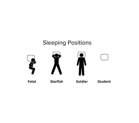 Sleeping Positions Rschoolmemes