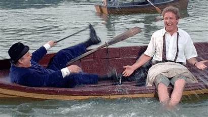 Boaters Splashing Canoe Boat Producers Mel Gene