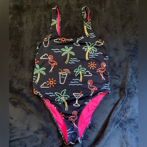 Chubbies Swim Chubbies Neon Lights One Piece Swim Suit Poshmark