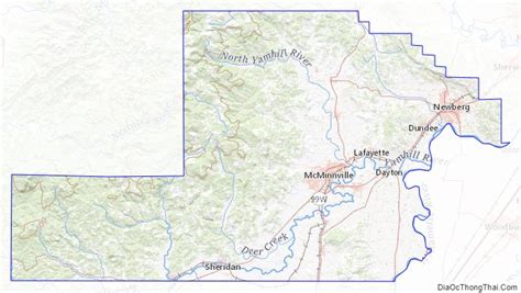 map of yamhill county oregon