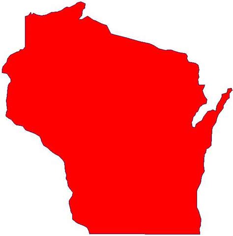 Best Photos Of Wisconsin State Shape Wisconsin State Map Outline