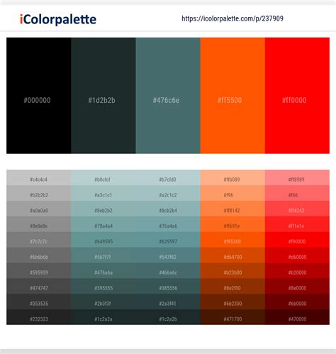500 Popular Color Palette Collection Curated Collection Of Color