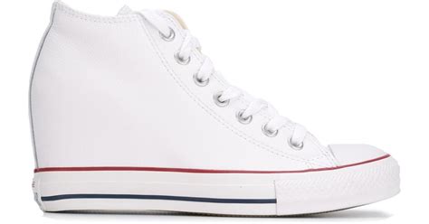 Converse Chuck Taylor All Star Lux Wedge Sneakers In White Lyst Uk