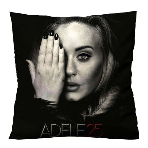 Adele Hello 25 Number Decorative Pillow Case Custom Print On Zippered In 2021 Custom Cushion