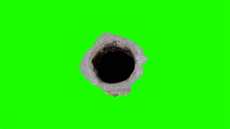 Bullet Hole In Green Screen Free Stock Footage Youtube