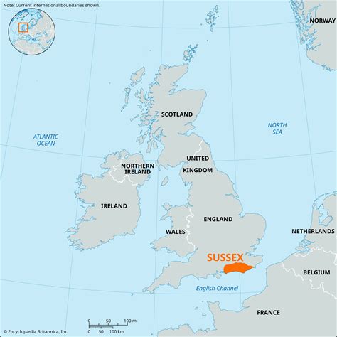 Sussex England Map Location And History Britannica