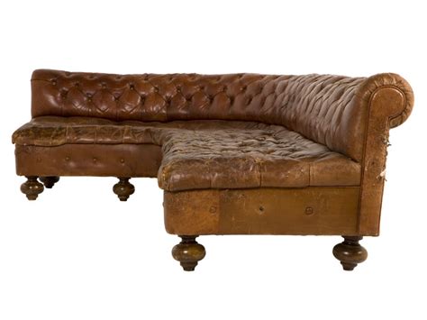 Ever since the life changing discovery that you can skin a leather couch and save thousands of dollars (and a Antique Curved Leather Sofa at 1stdibs