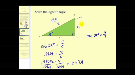 How To Solve A Right Triangle For Abc Solved Solve The Right