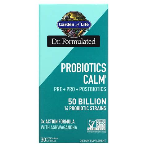 Garden Of Life Probiotics Calm 50 Billion 30 Vegetarian Capsules