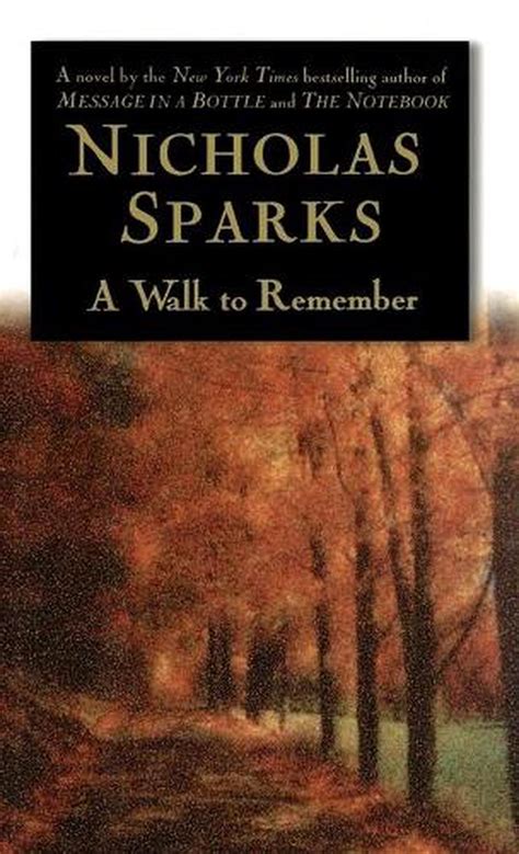 A Walk To Remember By Nicholas Sparks English Hardcover Book Free