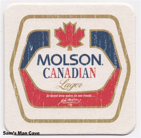 Molson Canadian Heritage Series Beer Coaster