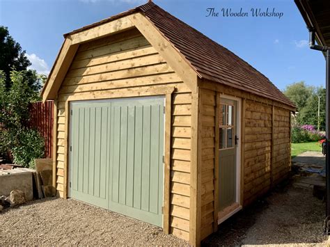 Timber Hipped Roof Garage The Wooden Workshop Devon The Wooden