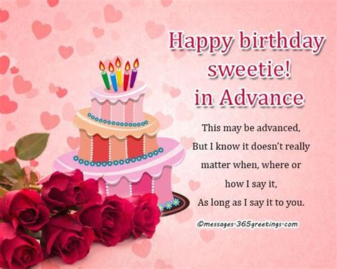 58 Happy Birthday In Advance Wishes Quotes Messages Cake Images