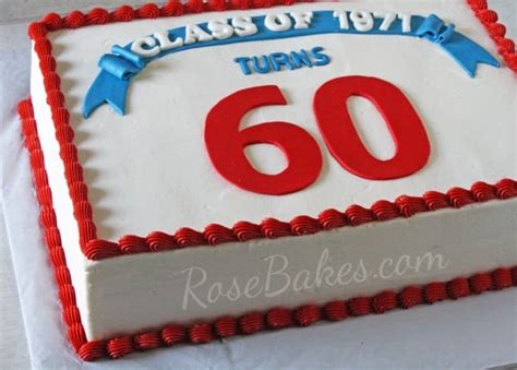 Hbo max'ın bir süredir üzerinde çalıştığı friends özel bölümü resmen onaylandı. 60th Class Reunion Cake | Rose Bakes