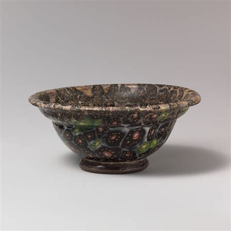 Glass Mosaic Carinated Bowl Roman Early Imperial The Metropolitan
