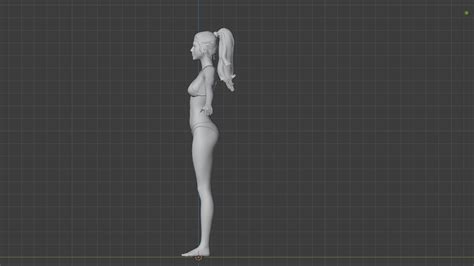 3d Model Woman Low Poly Basemesh Vr Ar Low Poly Cgtrader