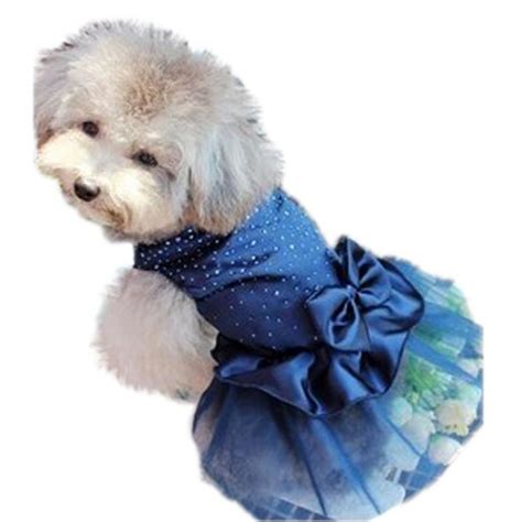 Buy Dog Puppy Wedding Party Lace Skirt Clothes Patchwork Bow Tutu