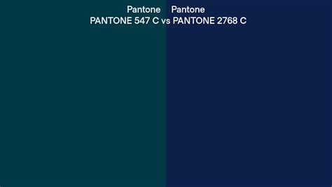 Pantone 547 C Vs Pantone 2768 C Side By Side Comparison