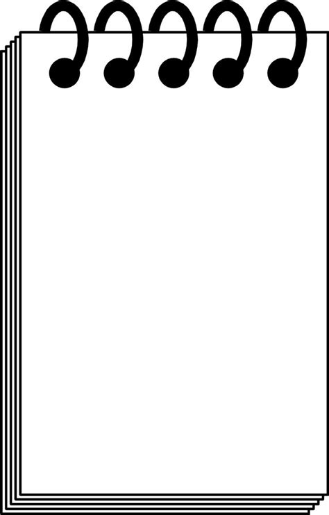 Free Stock Photos Illustration Of A Blank Note Pad 7377