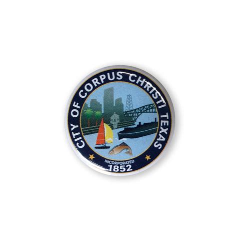 Corpus Christi City Pin Made In Corpus Christi