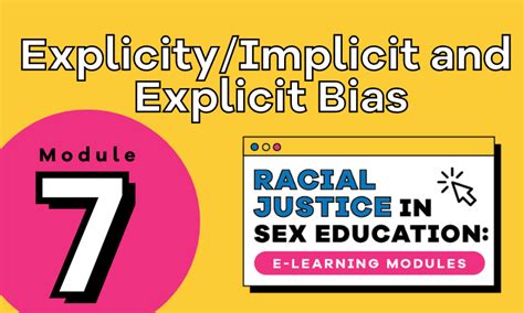 explicit implicit bias and sex ed lesson plan